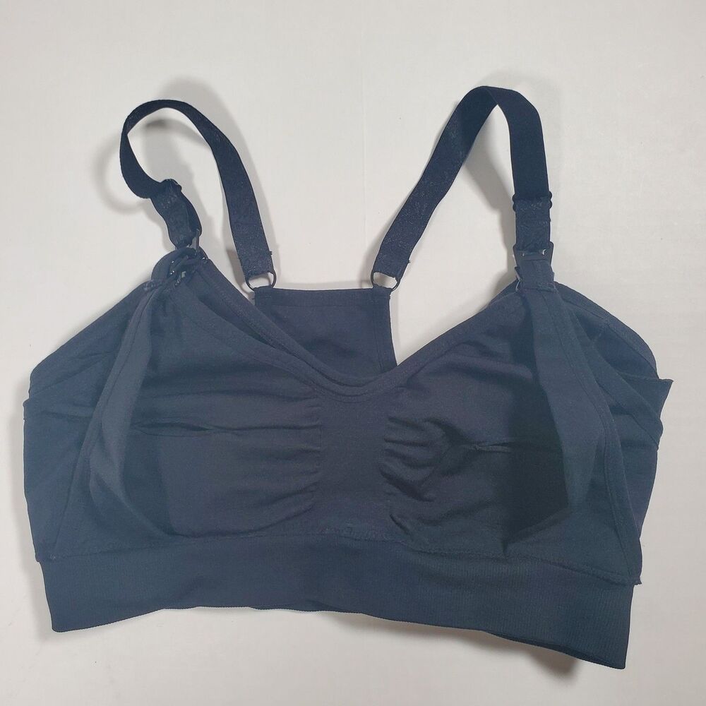 Kindred Bravely Pumping Nursing Bra Small Black Hands Pullover Basic "Sublime" - Picture 6 of 7